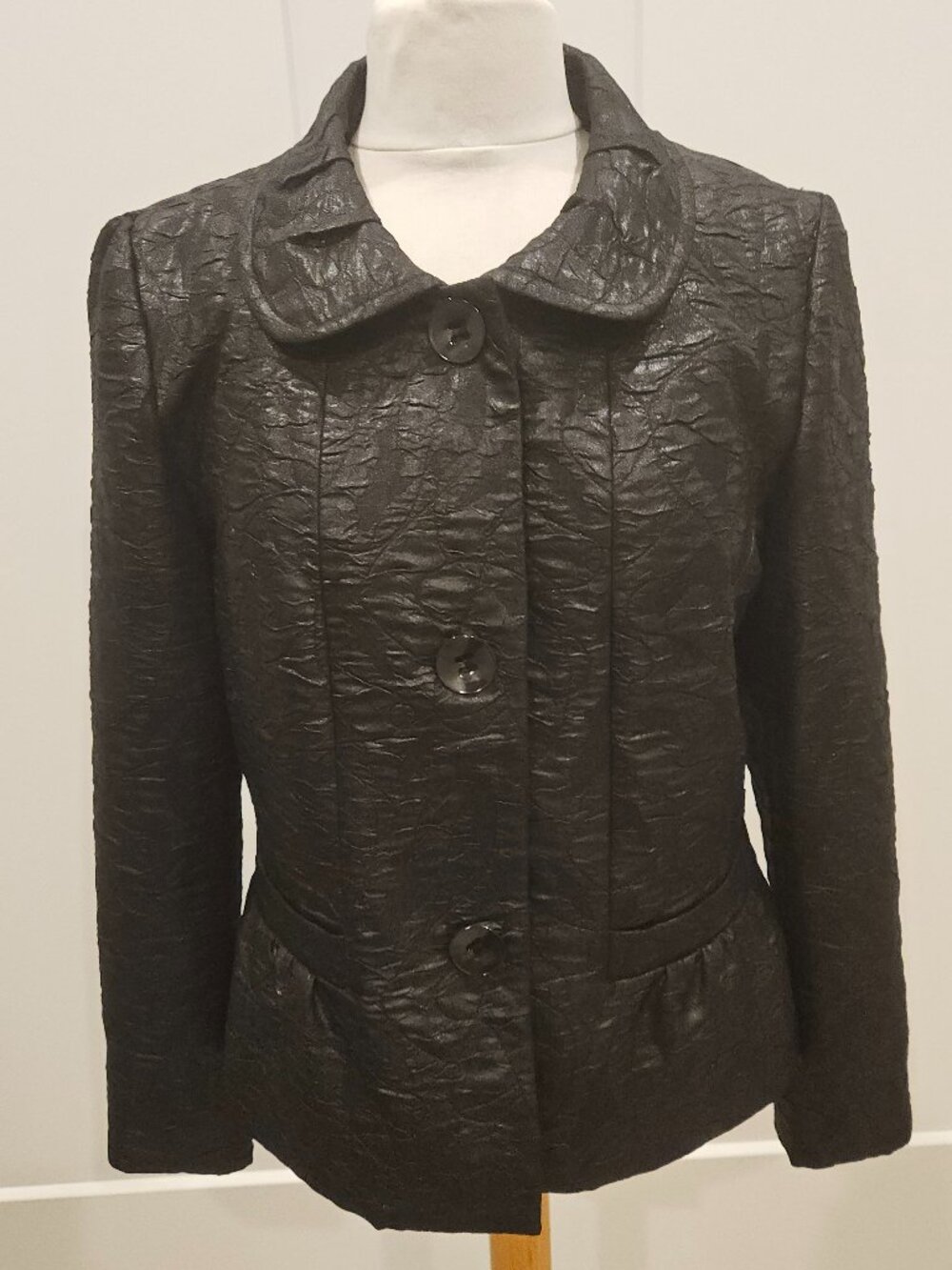 JACKET BY CONRAD C, BLACK ON BLACK BOUCLEE